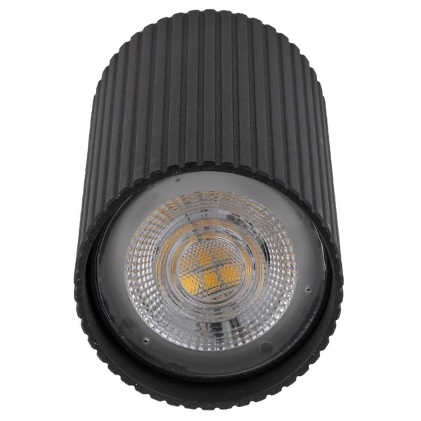 Lampa natynkowa do sypialni Tune 10022 sopel rurka tuba czarna