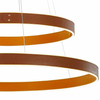 LAMPA wisząca MANEZIA PND-270160-2A-GD Italux metalowa OPRAWA okrągły zwis LED 115W 3000K pierścienie rings