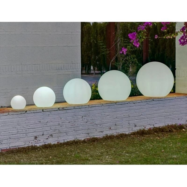 Lampa stojąca ogrodowa Buly LUMBL020SSNW King Home LED 1W RGBW 3000- 6500K IP65 kula biała