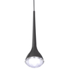 Ledowa lampa wisząca Crima OR84795 LED 6W 3000K łezka szklana czarna
