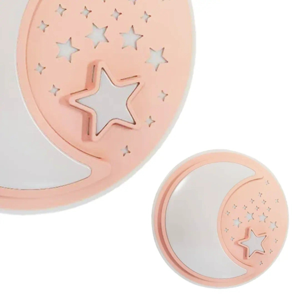 Dziecięcy plafon NOTE PINK ML6184 LED 40W 3000-6000K z pilotem różowy