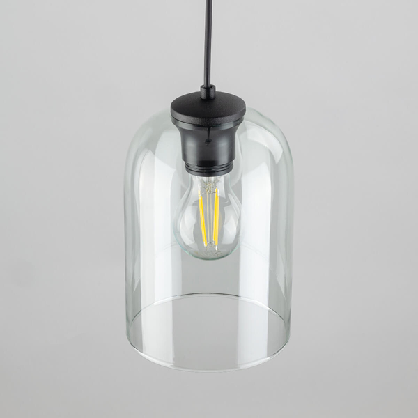 Lampa wisząca nad stół Molly 10298 do kuchni szklana zielona czarna