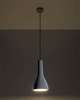 Betonowa LAMPA wisząca SL.0280 zwis OPRAWA kropla łezka szara