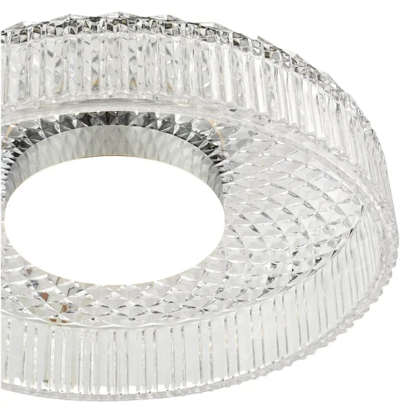 Kryształowy plafon Leena LEE5208 LED 16W 2700K okrągły chrom