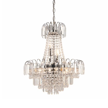 Żyrandol glamour Amadis 96826-CH kryształowy przezroczysty chrom
