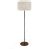 Podłogowa lampa do salonu Takai 2520054018 tkanina beżowy biały
