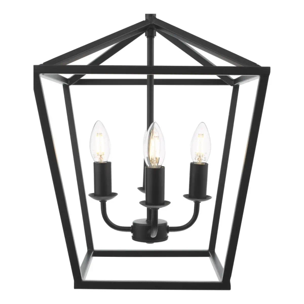 Łańcuchowa wisząca lampa Fionn FIO0422 metalowa vintage czarna