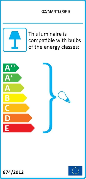 LAMPA sufitowa QZ-MANTLE-SF-IS Elstead QUOIZEL klasyczna OPRAWA szklana nikiel