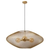 Druciana lampa wisząca MESH 21423/88/02 Lucide nad stół złoty