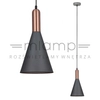 Industrialna LAMPA wisząca KHALEO MDM-3030/1 GR+RC Italux metalowa OPRAWA zwis loft stożek miedź szary