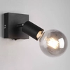 Regulowana LAMPA ścienna VANNES  R80181732 RL Light metalowa OPRAWA reflektorek loftowy czarny mat