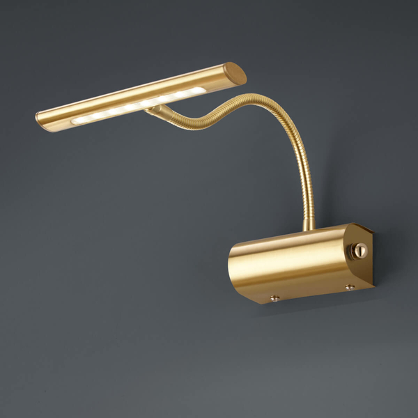 Lampa ścienna Curtis 279770108 Trio ze ściemniaczem galeryjka mosiądz