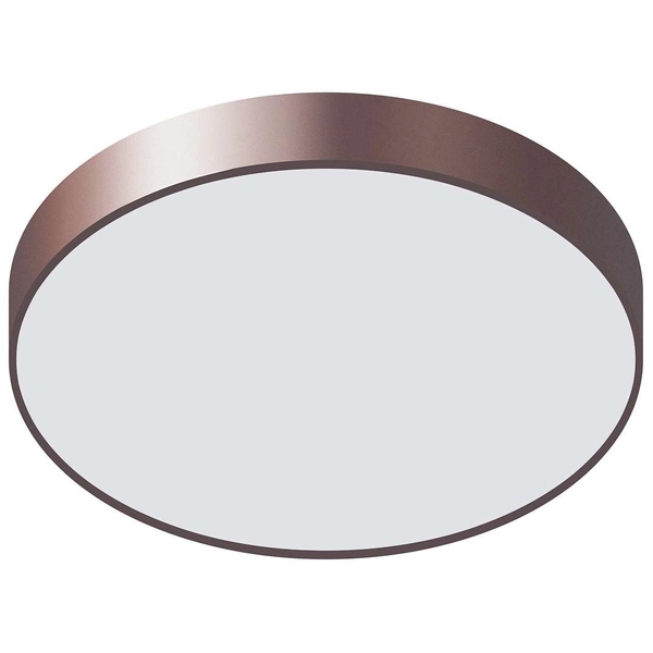 Sufitowa LAMPA natynkowa ORBITAL 5361-830RC-CO-3 Italux okrągła OPRAWA plafon LED 24W 3000K metalowy brązowy