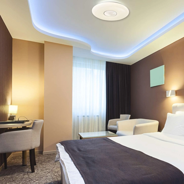 Plafon LAMPA sufitowa DIAMOND 313508 Polux natynkowa OPRAWA geometryczna LED 36W 3000K - 6500K łazienkowa biała