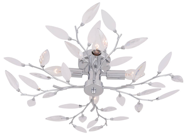 Lampa sufitowa Vida 63160-4 gałązki satyna chrom crystal