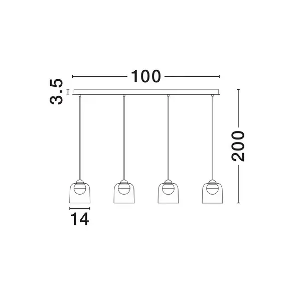 Nowoczesny żyrandol TAVENCO LE45212 LED 19W 3000K różowy czarny