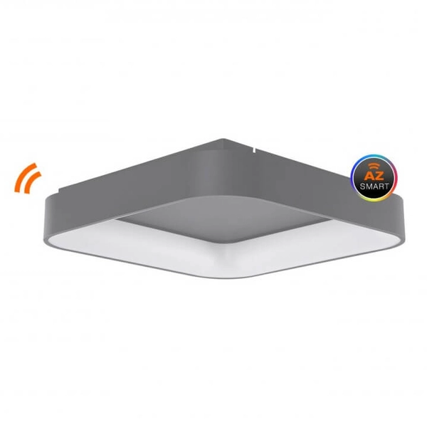 Minimalistyczny plafon Solvent LED 92W szary ściemnialny