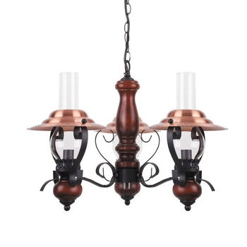 Wisząca lampa latarnia ENNA 7860 Rabalux retro zwis miedziana czarna