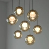 Lampa wisząca sterowana pilotem POPUP brązowa 2587-97 7x3W LED 2200-5000K z regulacją barwy