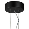 Wisząca lampa ring Acirculo ST-10453P/D500A black Step LED 72W 3000K nad stół czarna