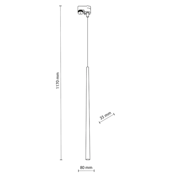 Lampa zwis do systemu szynowego 1-fazowego Tracer 4885 TK Lighting biała