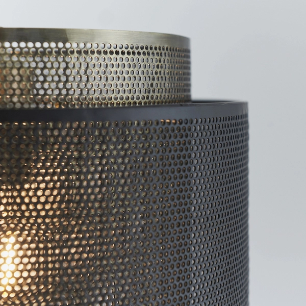 Lampa wisząca Plexus 72831 Endon metalowa ażurowa loftowa czarna