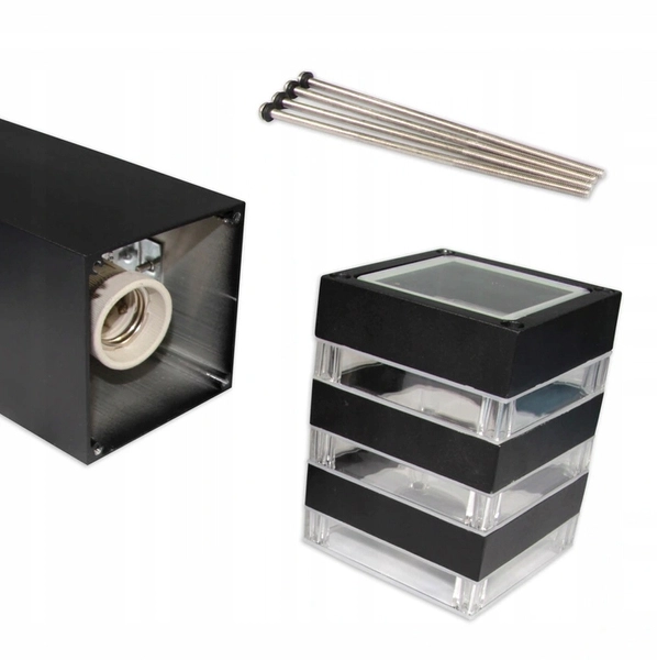 Ogrodowa lampka stojąca Toro 8219 SuperLED na balkon IP44 czarna