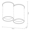 Downlight LAMPA sufitowa ARIDA 7011 Shilo natynkowa tuby białe