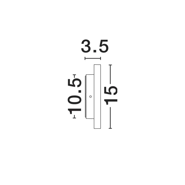 Lampa elewacyjna ALONVIA LE75153 LED 12W 3000K IP65 czarna