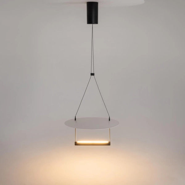 Wisząca lampa nad stół Ambience MOD280PL-L23B3K LED 23W 3000K czarny biały