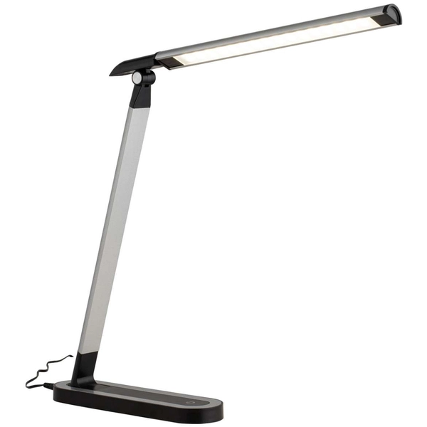 Stojąca LAMPA biurkowa CHIC 8357 Nowodvorski metalowa LAMPKA stołowa LED 7,5 W 4000K czarna srebrna