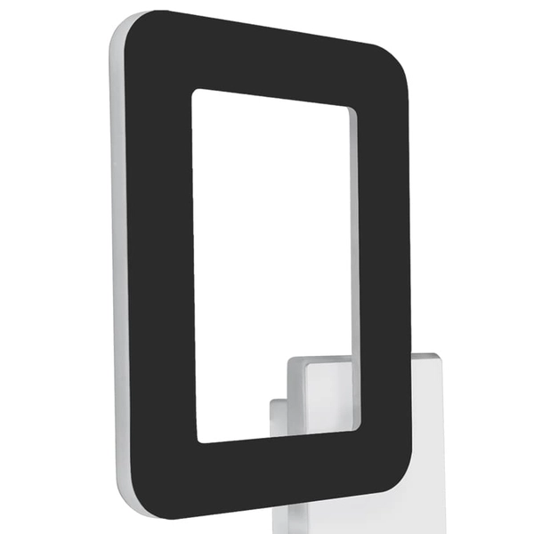 Ledowy kinkiet ścienny HOP 4183 Ideus 12W 4200K metalowa do przedpokoju czarna biała