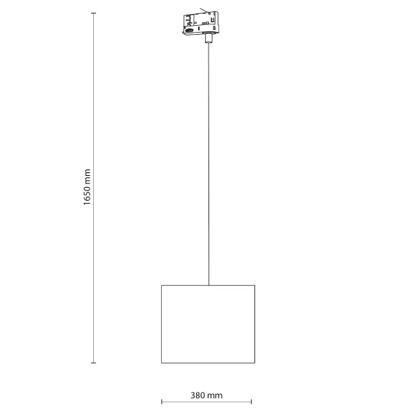 Wisząca trójfazowa lampa szynowa Tracer 10692 tuba brązowa