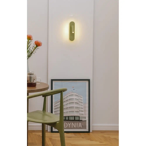 Naścienny kinkiet regulowany Riflo RIWD64002 LED 4,8W 3000K burgundowy