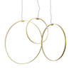 Salonowa lampa wisząca Acirculo ST-10453P/D600A gold Step LED 72W 3000K ring złoty