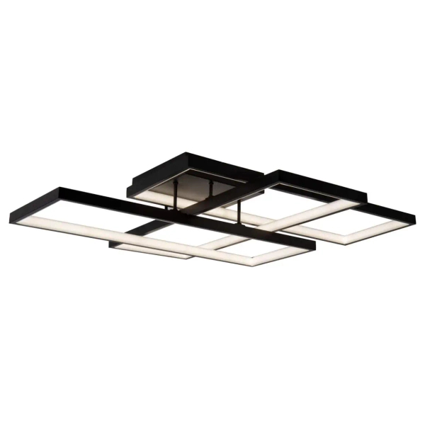 Sufitowa lampa geometryczna LOKERO 78101/60/30 LED 60W 2700-4000K czarny