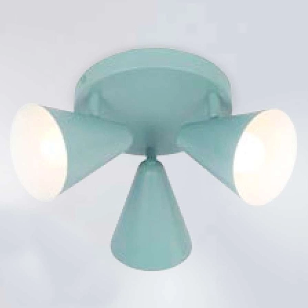 Plafon LAMPA sufitowa AMOR 98-63328 Candellux retro OPRAWA metalowe reflektorki regulowane szare