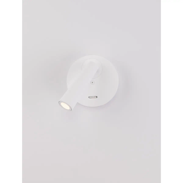 Regulowany kinkiet ścienny do salonu LAVONTO LE45528 LED 3W 3000K biały