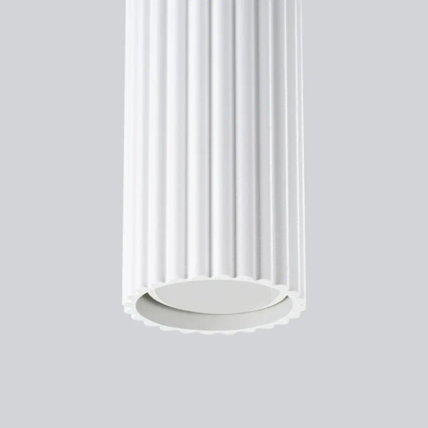 Potrójna lampa wisząca KARBON SL.1538 ryflowana podłużna biała