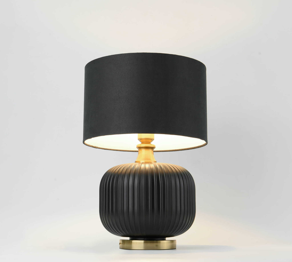 Nocna lampa stojąca Tamiza LP-1515/1T small czarna złota