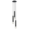 Nowoczesna lampa wisząca Baton 7856 kaskada do jadalni czarna