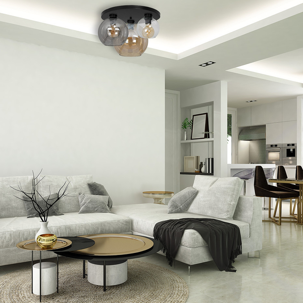 LAMPA sufitowa SOFIA MLP6589 Milagro loftowa OPRAWA szklane kule multikolor