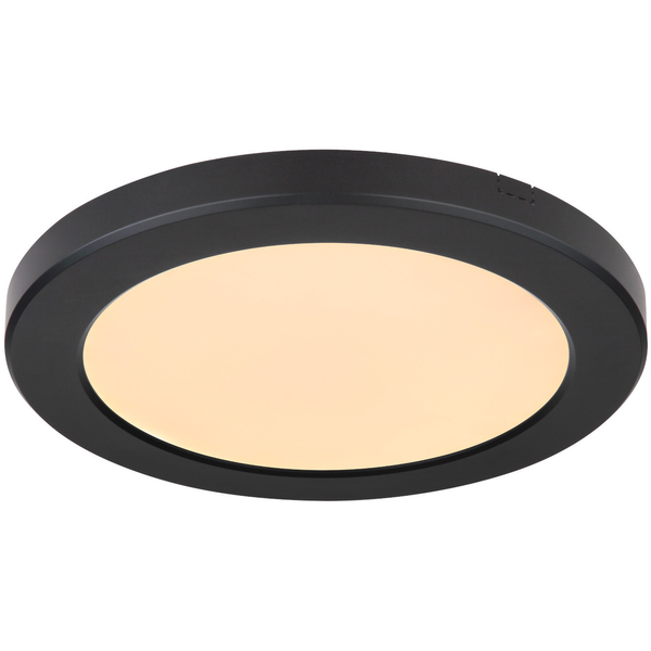 LAMPA sufitowa LASSE 12379-18B Globo okrągła OPRAWA plafon LED 18W 3000K - 6500K metalowy czarny