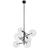 Wisząca LAMPA hygge ANDREW 107748 Markslojd szklana OPRAWA molekuły bubbles kule balls sticks czarne przezroczyste