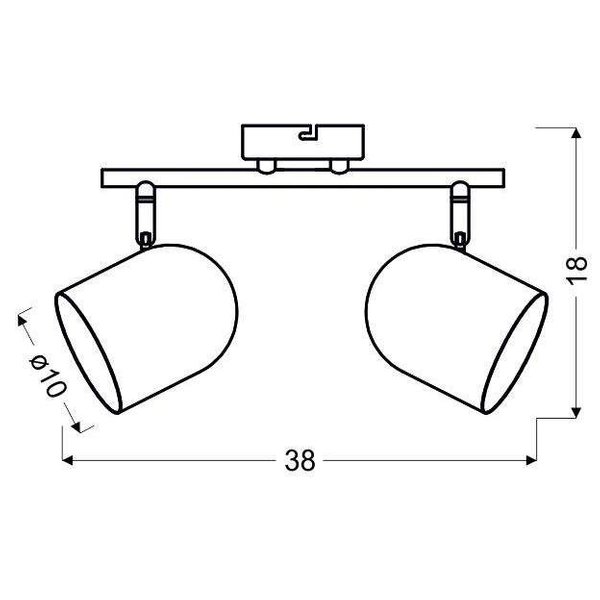 LAMPA sufitowa AZURO 92-63212 Candellux metalowa OPRAWA listwa spot reflektorki szare