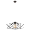 Wisząca lampa druciana klatka VEN W-CORF/C BK loft czarna