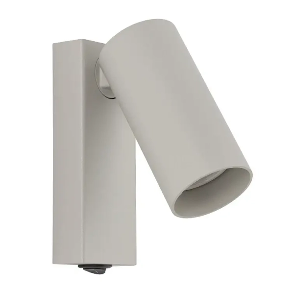 Podłużna lampa ścienna FOURTY 11765 na korytarz tuba szara