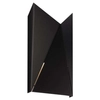 Kinkiet asymetryczny AGI 4424 Shilo lampa metalowa trójkąty czarne