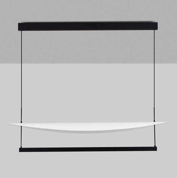 Lampa wisząca do salonu TIRAQUE LE44635 LED 81W 2700K ze ściemniaczem czarna biała