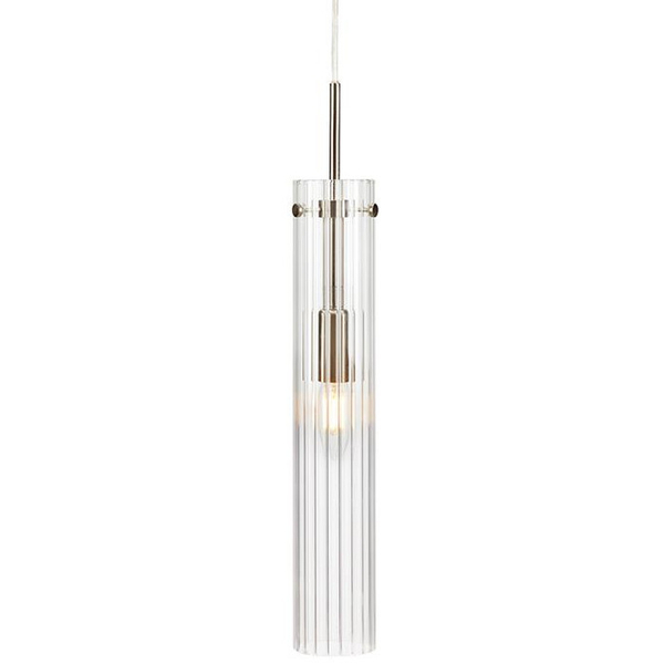 Loftowa LAMPA wisząca TUBO 108112 Markslojd szklana OPRAWA tuba zwis stal przezroczysty